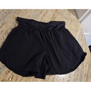 Cadmus Women's XL Black Athletic Running Shorts High Waist Workout